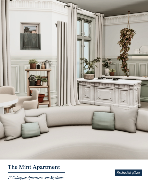 Maxis Match The Mint Apartment [18 Culpepper House] San Myshuno by simsfinds - The Sims 4 Custom Content