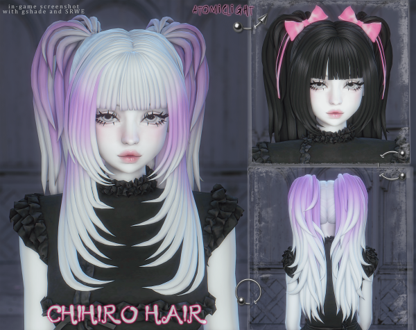 Maxis Match Chihiro hair - The Sims 4 Custom Content