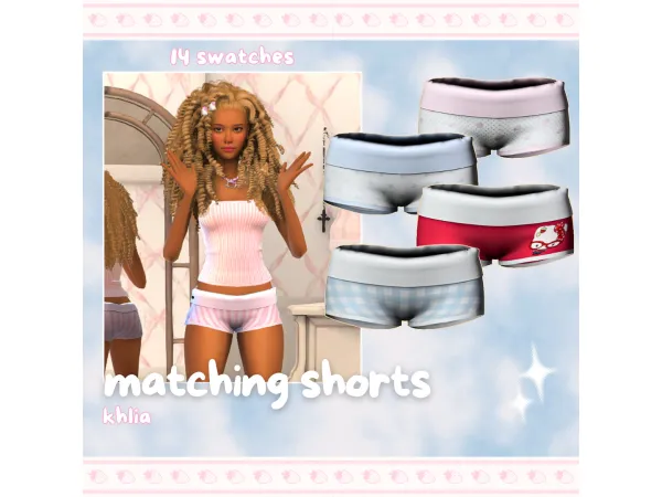 Maxis Match matching shorts by khlia - The Sims 4 Custom Content