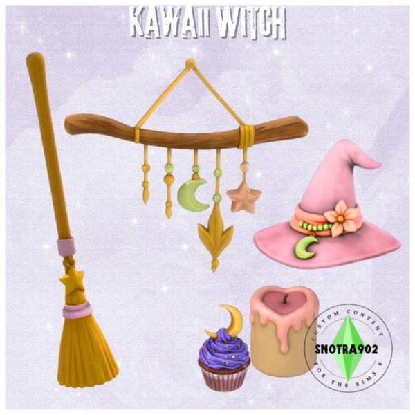Maxis Match Kawaii Witch by simsfinds - The Sims 4 Custom Content