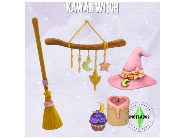 Maxis Match Kawaii Witch by Snotra902 - The Sims 4 Custom Content