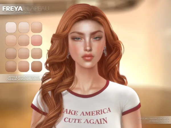 Alpha leLAPEAU Freya Skin Overlay by thesimsresource - The Sims 4 Custom Content
