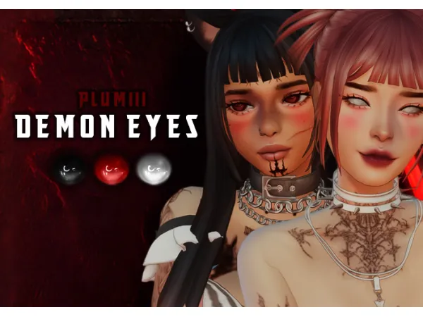 Maxis Match Demon Eyes by Plumiii - The Sims 4 Custom Content