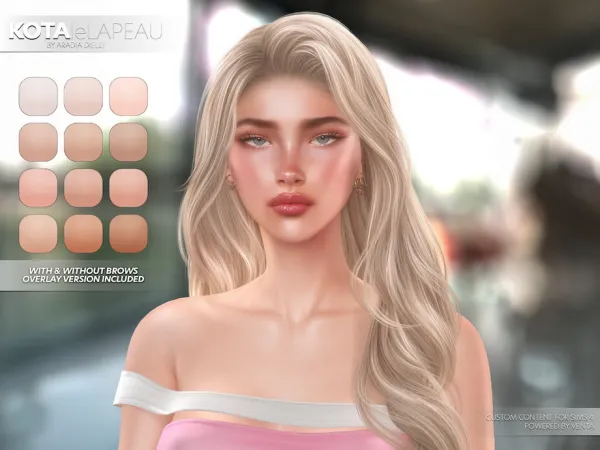 Alpha leLAPEAU Kota Skin & Overlay by thesimsresource - The Sims 4 custom content