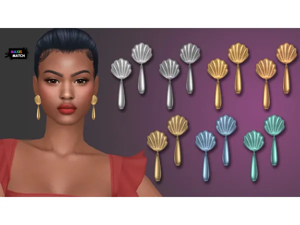 Maxis Match DARCIE SET EARRINGS by modcollective - The Sims 4 Custom Content