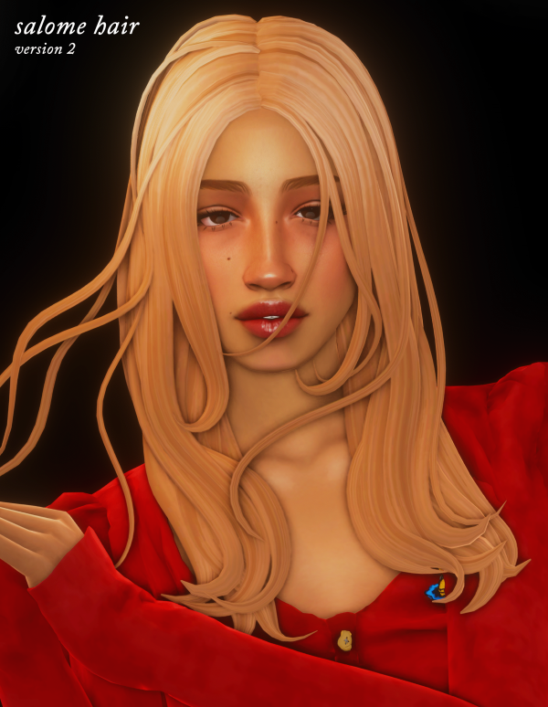 Maxis Match salome hair by simsfinds - The Sims 4 Custom Content