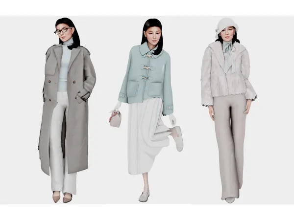 Maxis Match BLUES GREYS styled by simsfinds - The Sims 4 Custom Content