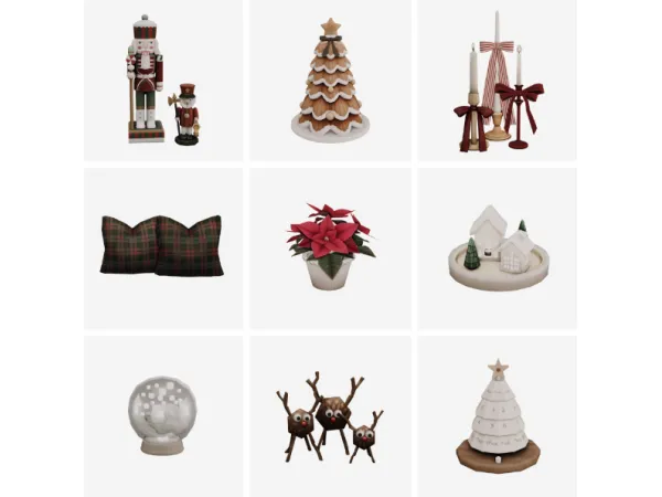 Maxis Match christmas decorations pt 01 by swanettesims - The Sims 4 Custom Content
