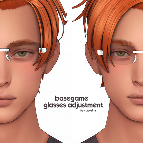 Maxis Match [SIMS4] Basegame Glasses Adjustment by simsfinds - The Sims 4 Custom Content