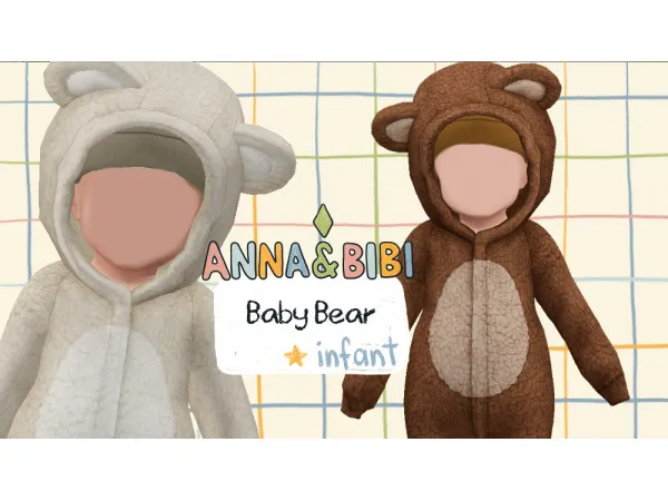 Alpha Baby Bear Infant [AnnaBibi] by simsfinds - The Sims 4 Custom Content
