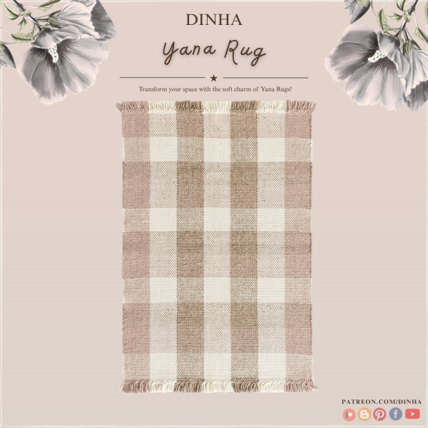 Alpha Yana Rug by dinhagamer - The Sims 4 Custom Content