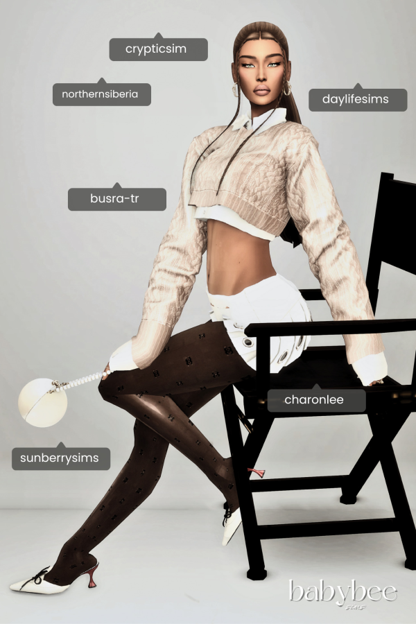 Maxis Match Laura Delaine Shoot Day Fits by simsfinds - The Sims 4 Custom Content