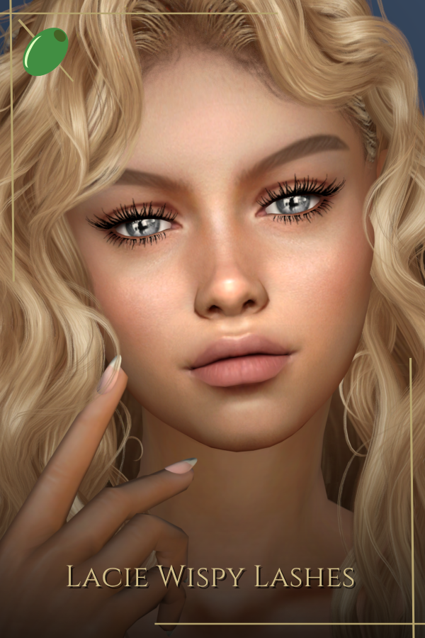 Alpha Lacie Wispy 3D Lashes by pitted0live - The Sims 4 Custom Content