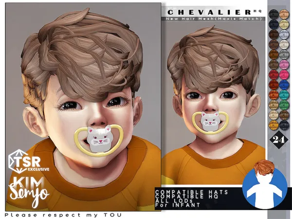 Maxis Match Infant Hairstyle_Chevalier by thesimsresource - The Sims 4 custom content