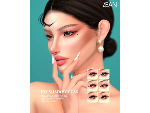 Alpha LEAN EYESHADOW CC36 - The Sims 4 Custom Content