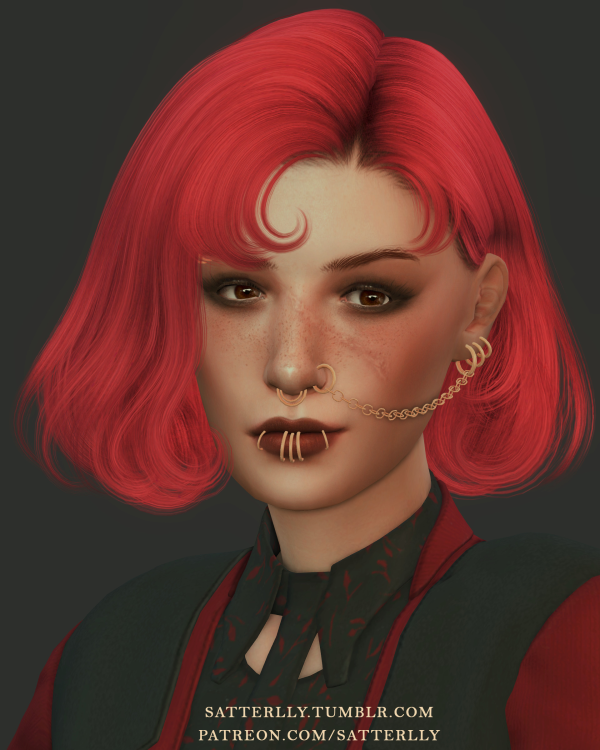 Mix Chain piercing 1 by simsfinds - The Sims 4 Custom Content