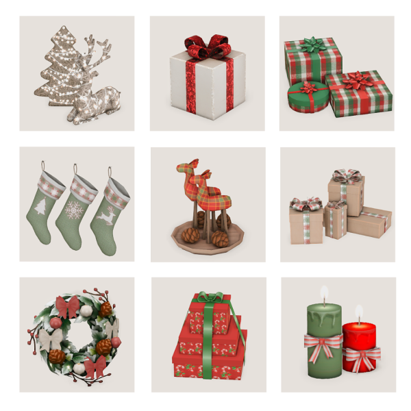 Maxis Match christmas decor recs pt 2 by simsfinds - The Sims 4 Custom Content