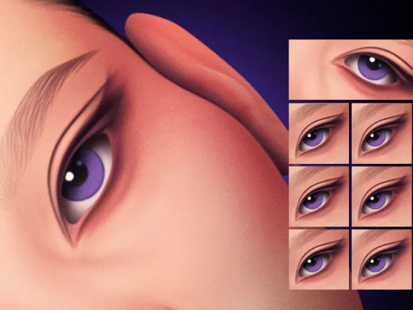 Mix Obsidian Line Eyeliner MC10 V1 by modcollective - The Sims 4 Custom Content