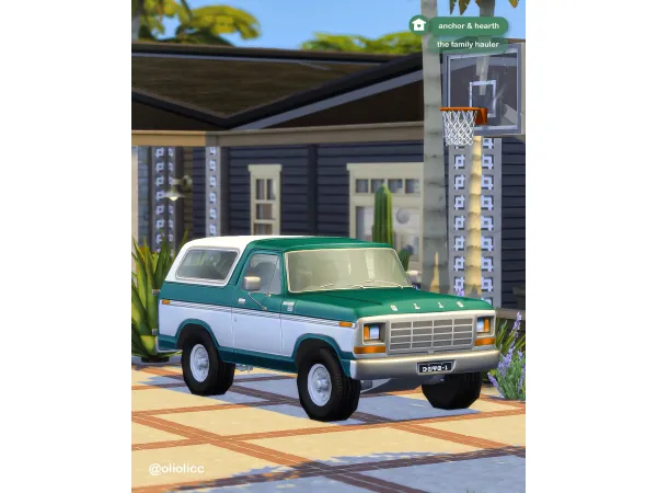 Maxis Match Anchor Hearth the Family Hauler by oliolicc - The Sims 4 Custom Content