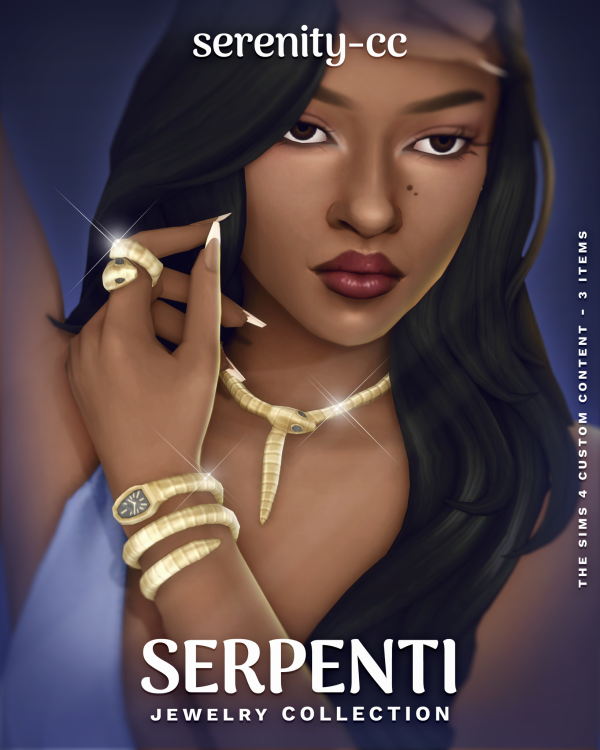 Maxis Match The Serpenti Jewelry Collection (3 items) by simsfinds - The Sims 4 Custom Content