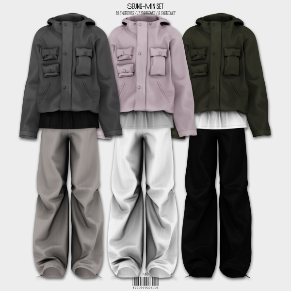 Alpha Seung Min Set by simsfinds - The Sims 4 Custom Content