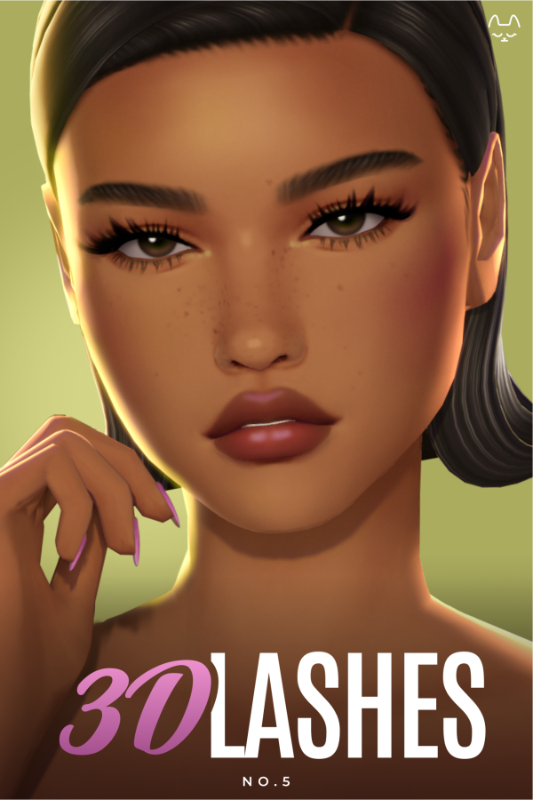 Maxis Match 3D Lashes No5 by simsfinds - The Sims 4 Custom Content