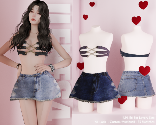 Alpha ILN Eri Set by ilenes4 - The Sims 4 Custom Content