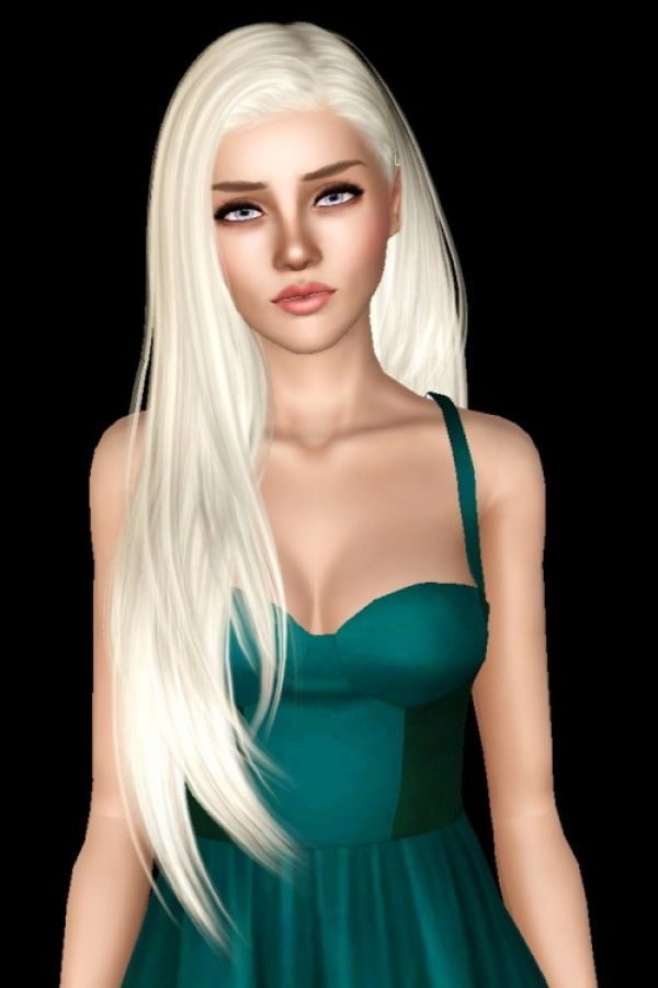 SClub Long Hairstyle 040925 by simsfinds - The Sims 3 Custom Content