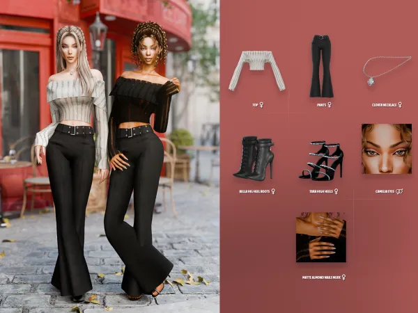 Alpha Cozy Chich Lookbook by modcollective - The Sims 4 Custom Content