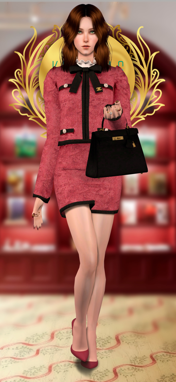 Kurimas 4t2 RIMINGS Pearl Button Tweed And Velvet by simsfinds - The Sims 2 Custom Content