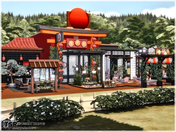 Mix Sushi KING Restaurant - The Sims 4 Custom Content
