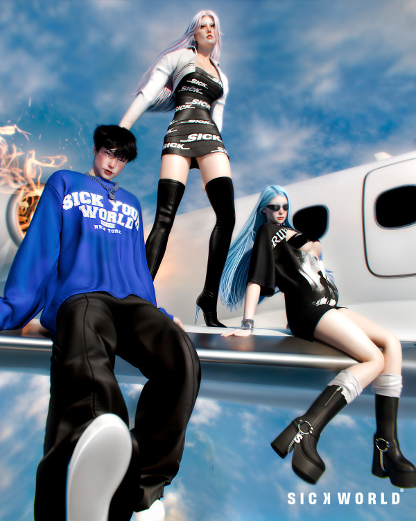 Alpha SICKWORLD SCK Freebies by simsfinds - The Sims 4 Custom Content