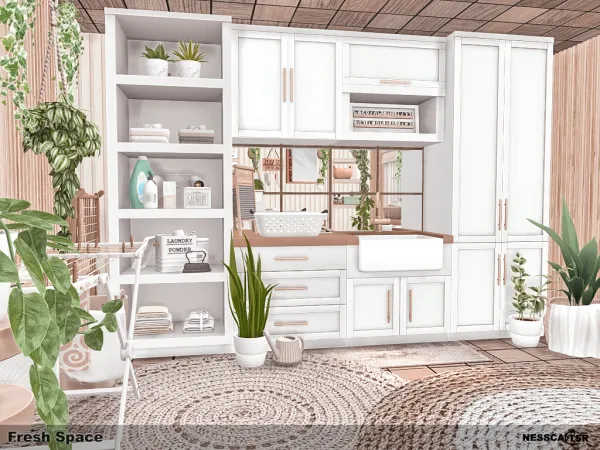Mix Fresh Space by nesscasims - The Sims 4 Custom Content