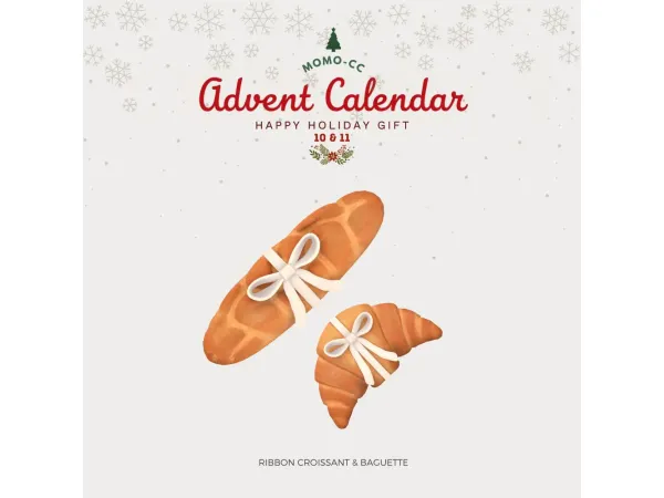 Maxis Match RIBBON BREADS by MOMO - The Sims 4 Custom Content