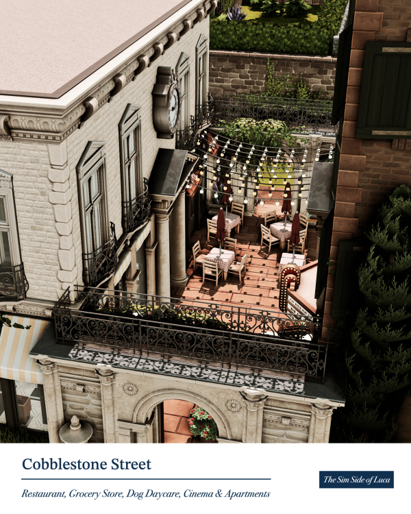 Maxis Match Cobblestone Street Henford on Bagley by simsfinds - The Sims 4 Custom Content