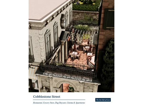 Cobblestone Street | Henford-on-Bagley by TheSimSideofLuca