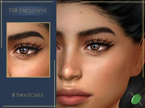 Alpha Lucrezia Wispy 3D Lashes by pitted0live - The Sims 4 Custom Content