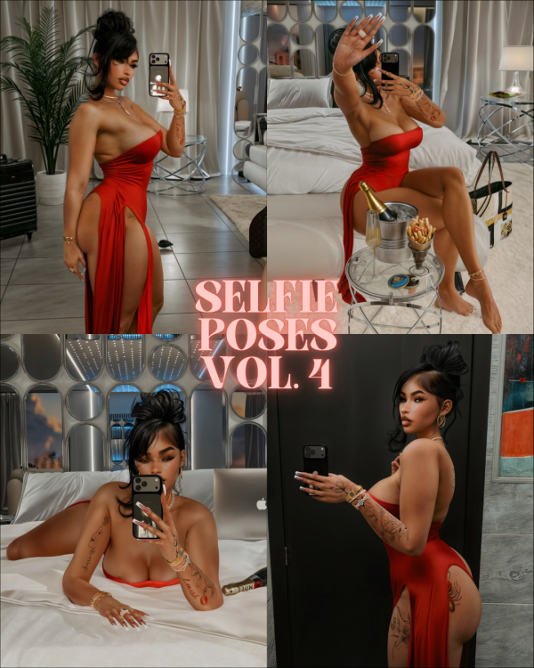 Alpha Selfie Poses Vol 4 by simsfinds - The Sims 4 Custom Content