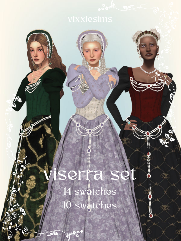 Mix viserra set by simsfinds - The Sims 4 Custom Content