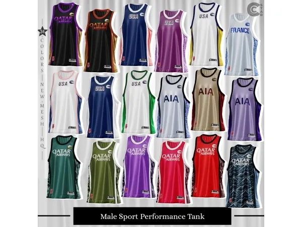 Alpha Male Sport Performance Tank cool_content_star - The Sims 4 Custom Content