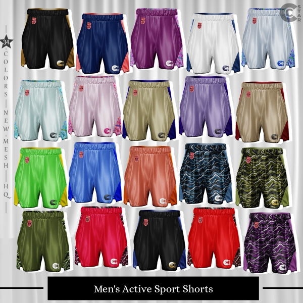 Alpha Male Active Sport Shorts cool_content_star by cool_content_star - The Sims 4 Custom Content