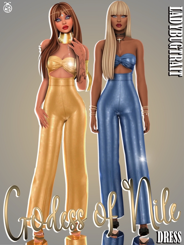 Maxis Match Godess of Nile dress download by ladybugtrait - The Sims 4 Custom Content