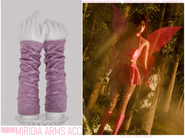 Alpha Miridia Arms Acc by simtographies - The Sims 4 Custom Content