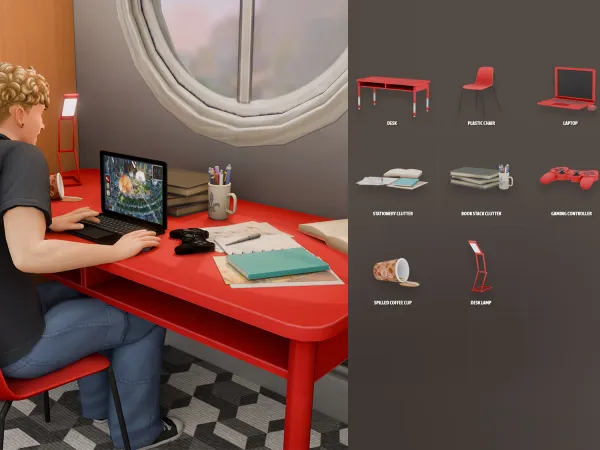 Maxis Match Little Bit Of Studying - The Sims 4 Custom Content