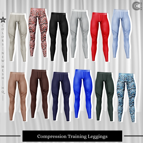 Alpha Male Compression Training Leggings cool_content_star by cool_content_star - The Sims 4 Custom Content