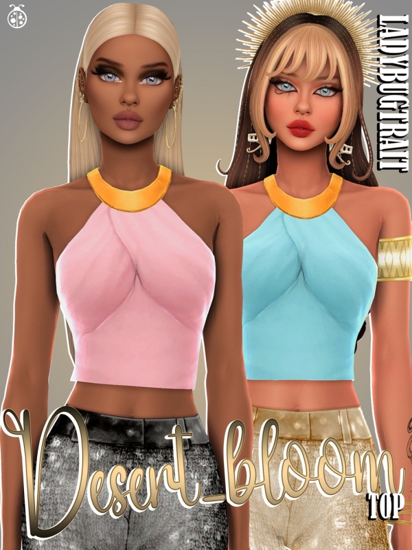 Maxis Match Desert Bloom top download by ladybugtrait - The Sims 4 Custom Content