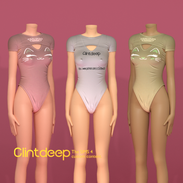 Mix Clintdeep Michiko Bodysuit by clintdeep - The Sims 4 Custom Content