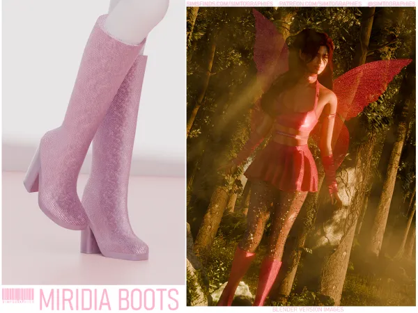 Mix Miridia Boots by simtographies - The Sims 4 Custom Content