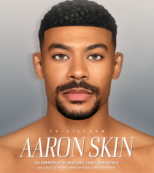 Alpha Aaron Pierre Skin Sim by simsfinds - The Sims 4 Custom Content