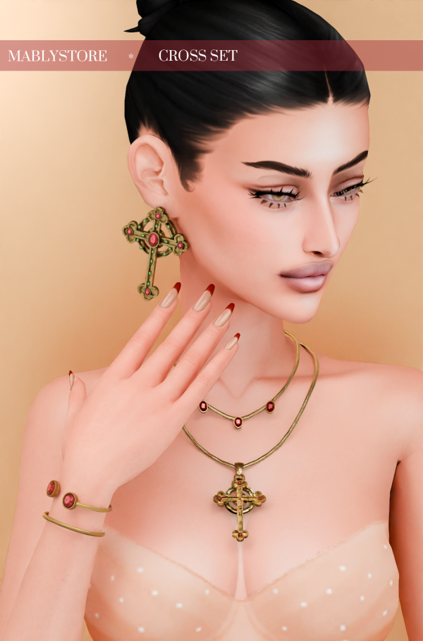 Mix CROSS JG SET VS 2 by simsfinds - The Sims 4 Custom Content